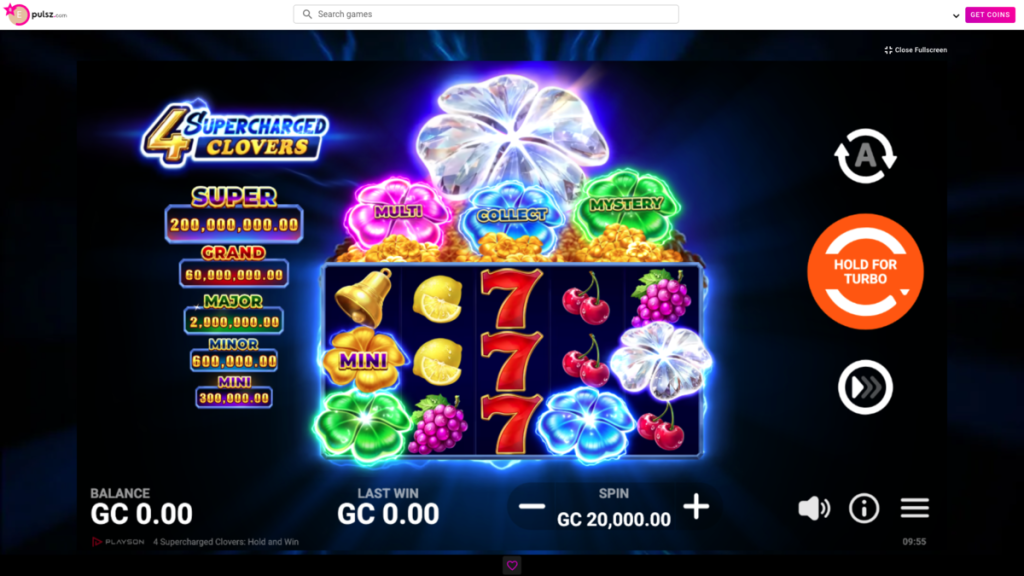 4 Supercharged Clovers Slot Grid - Online Slot Guide